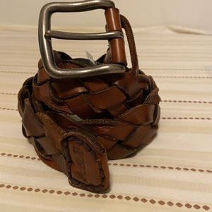 Abercrombie and Fitch Braided Leather Belt Size 30